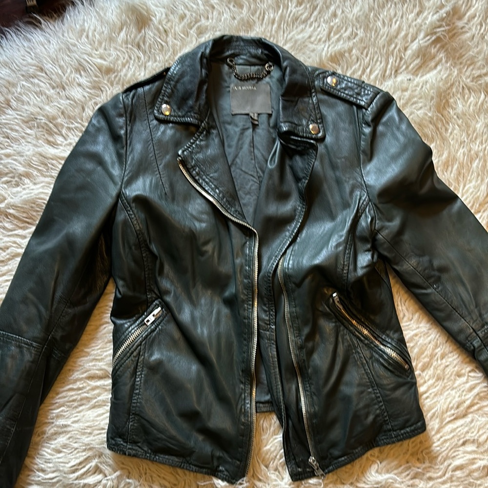 Free People leather jacket